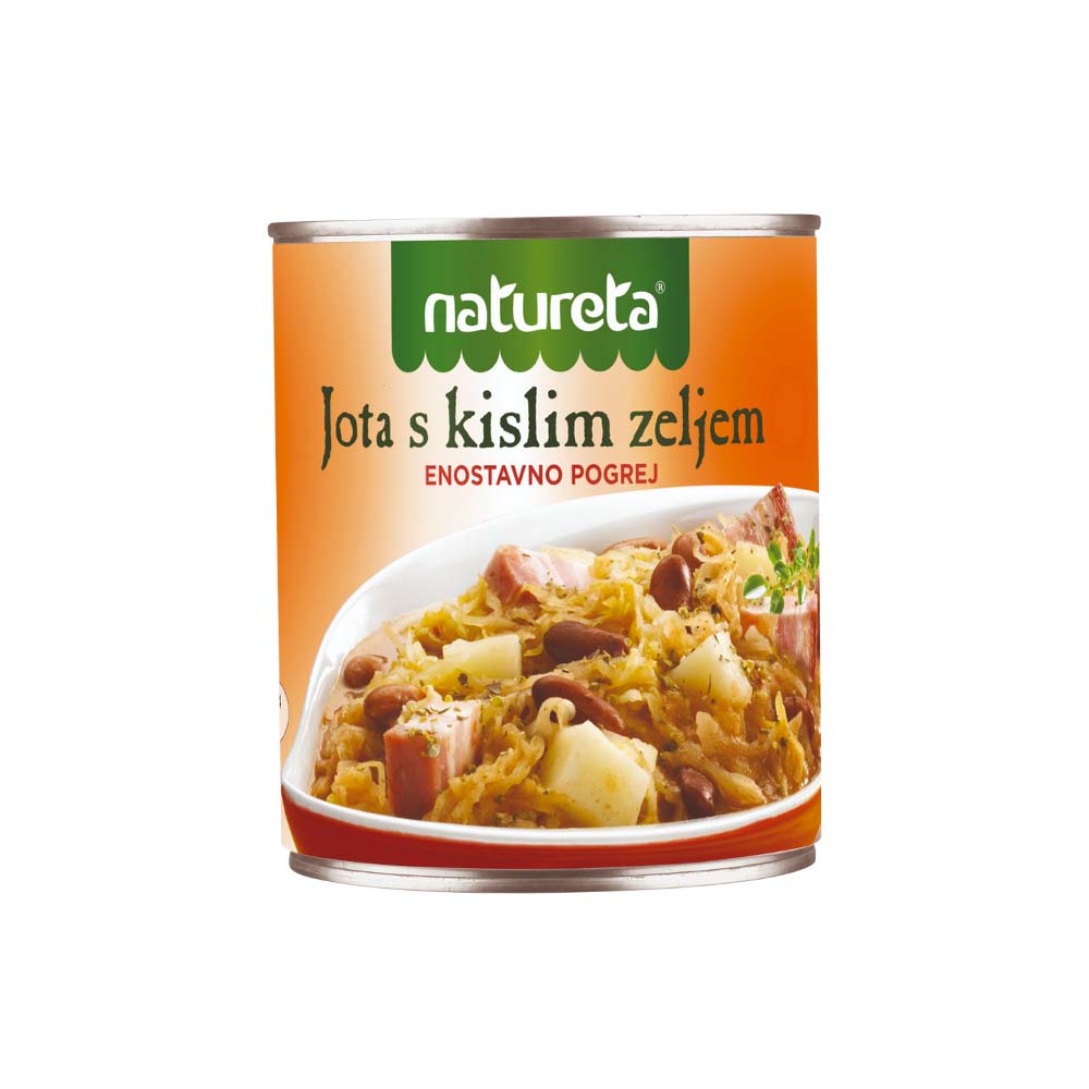 Jota s kislim zeljem Natureta, 840g
