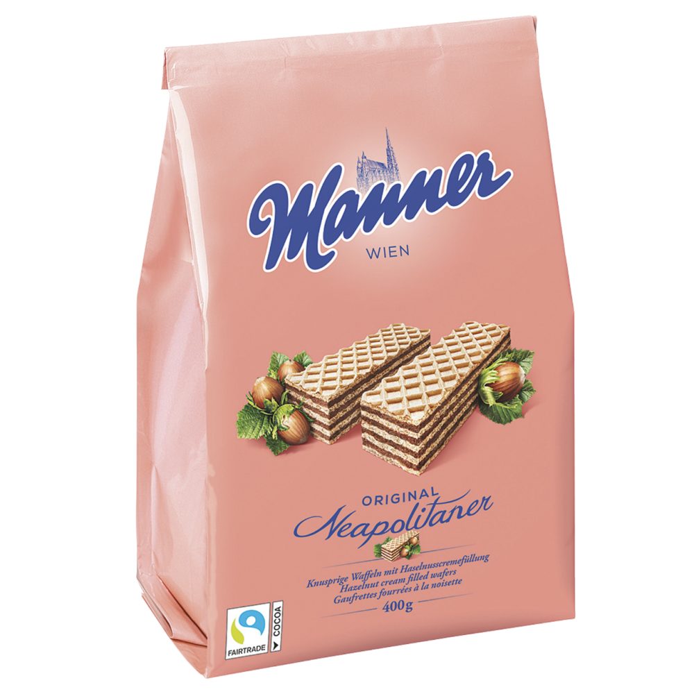 Lešnikove napolitanke Manner, 400g