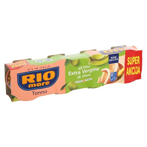 Tuna v ekstra deviškem oljčnem olju, Rio mare, 4x65g