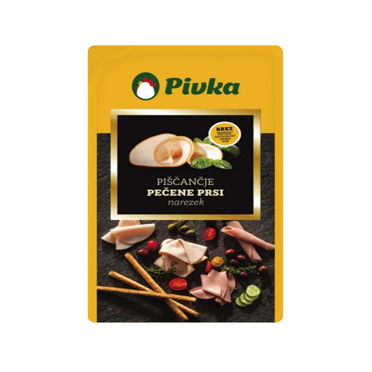 Sliced Roasted Chicken Breasts by Pivka, 100g