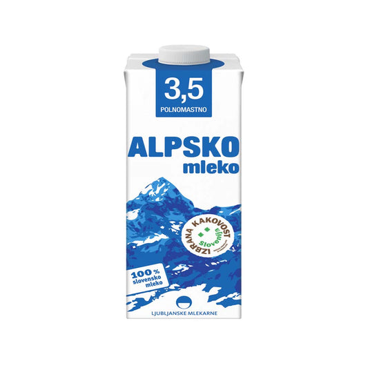 Whole Milk Alpsko Mleko, 3.5% fat, 1l
